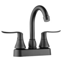 Dura Faucet Dual-Lever High-Arc RV Kitchen Faucet, Matte Black