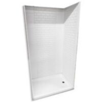 Specialty Recreation Shower Surround, 24 by 36 by 67 in., White ABS