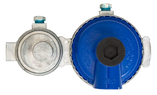 Marshall Excelsior Propane Regulator, Low Pressure, 175,000 BTU, Horizontal, 2-Stage, Zinc Body