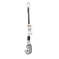 Demco Safety Cable Extension, 7,000 lb, 18" Length, Hook and Eye, Black