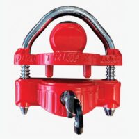 Trimax Dual Ratchet Coupler Lock, Red Steel