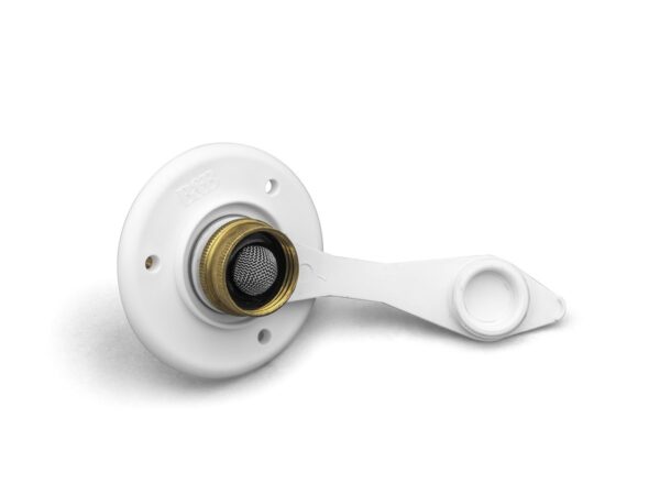 B&B Molders Fresh Water Inlet White (Recessed Mount, 1-5/8 Inch depth)