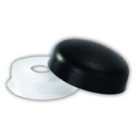 JR Products Snap-Over Screw Covers, Black, 14-Pack
