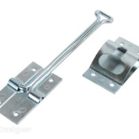 RV Designer T-Style Door Catch, 6 in, Silver