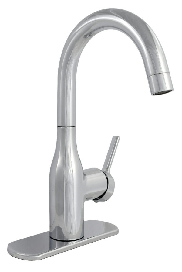 Phoenix Products Lavatory Faucet, High Arc, Chrome Silver, Single Lever