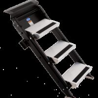 MORryde Entry Step, Manual Folding, 3-Step, 37" Height, Silver