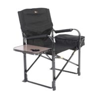 Faulkner Director Camping Chair, 300 Pound Capacity, Black