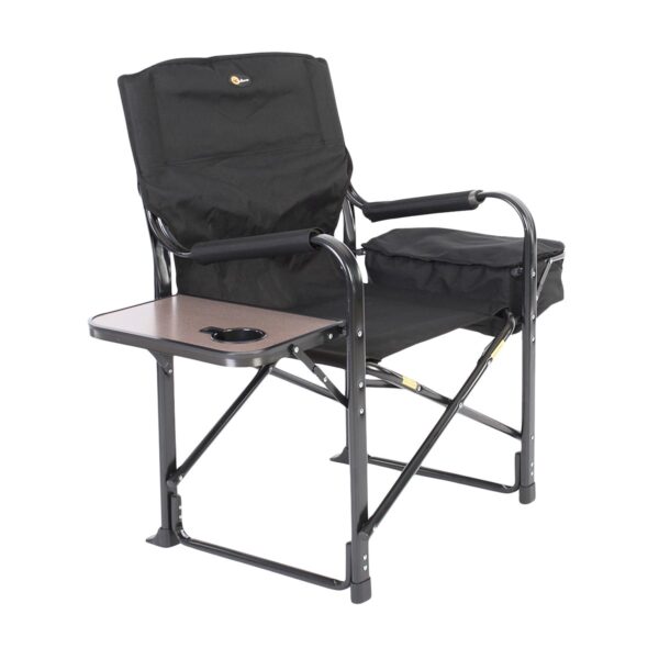 Faulkner Director Camping Chair, 300 Pound Capacity, Black