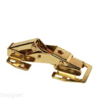 RV Designer Overhead Door Hinge, Brass, Gold