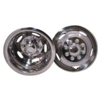 Coast To Coast 17 Inch Wheel Simulator, Dual Rear, Polished Stainless Steel