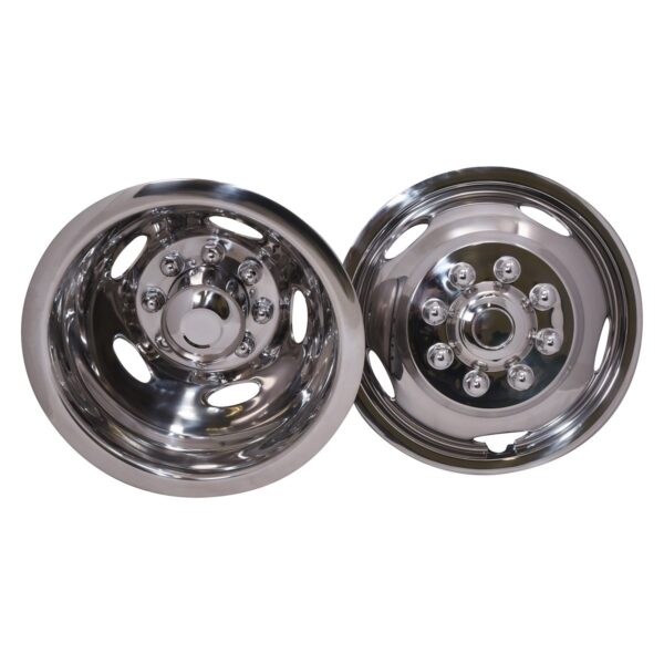 Coast To Coast 17 Inch Wheel Simulator, Dual Rear, Polished Stainless Steel