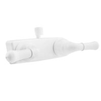 Dura Faucet Shower Control Valve, White, 2-Valve Lever Handles
