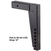 Equal-i-zer Hitch Shank, 2.5-inch Receiver, 15-inch Rise, 12-inch Drop