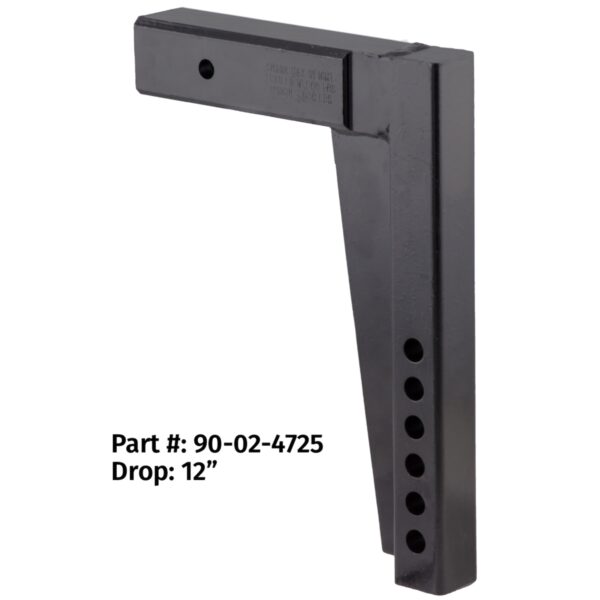 Equal-i-zer Hitch Shank, 2.5-inch Receiver, 15-inch Rise, 12-inch Drop