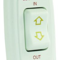 JR Products 12 Volt 40 Amp Slide-Out Switch, White