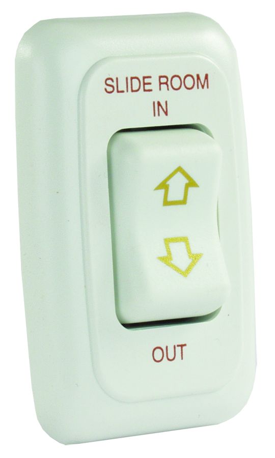 JR Products 12 Volt 40 Amp Slide-Out Switch, White