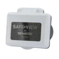 Hughes Safe View Power Inlet, 50A, White