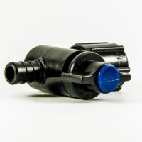 Elkhart Supply Water Shutoff Valve, Straight Angle, 1/2 Inch, Black