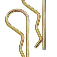 RV Designer 1/2 Inch Hitch Pin Clips, Set of 2, Gold