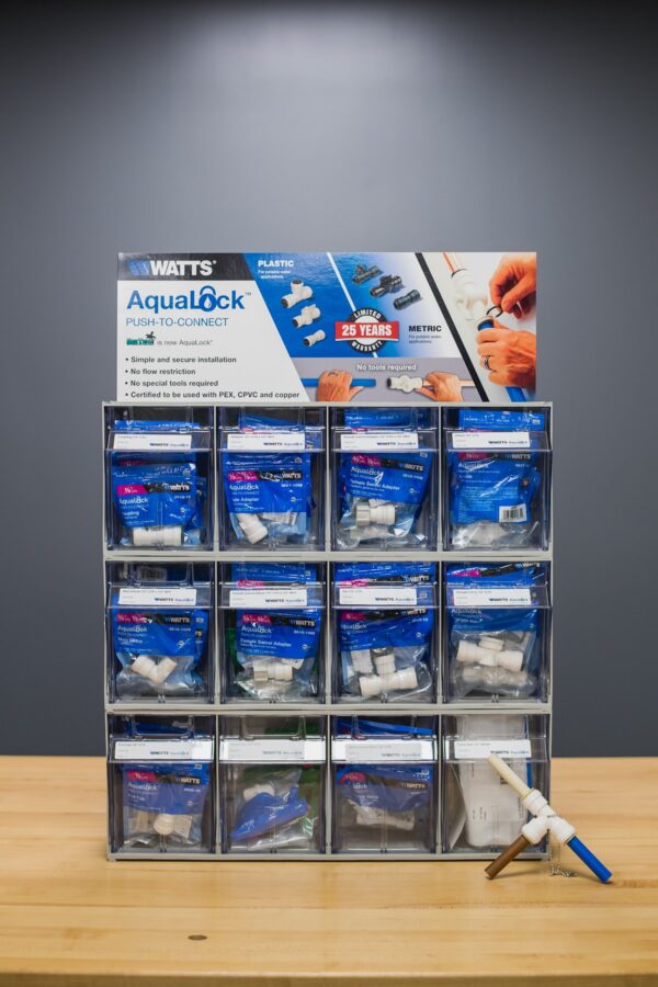 AquaLock Tilt Bin Starter Kit, Copper Tube Fittings