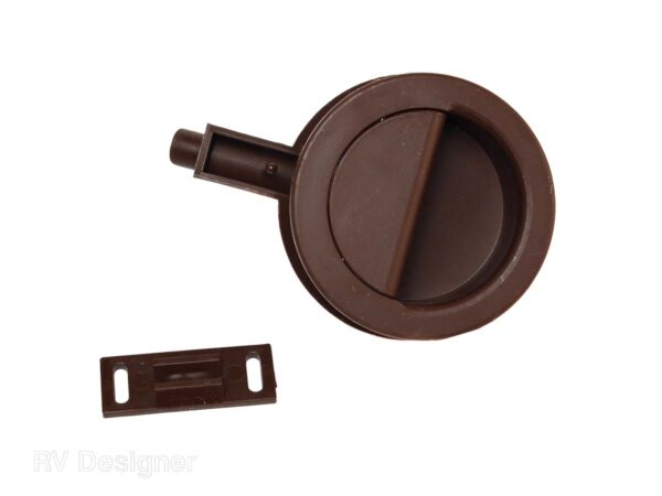 RV Designer Paddle Handle, Brown, Plastic