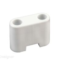 RV Designer White Plastic Door Stop Bumper