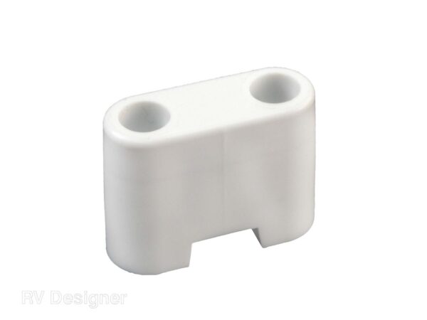 RV Designer White Plastic Door Stop Bumper