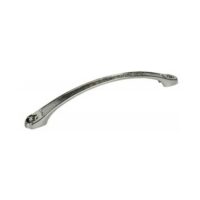 JR Products 9.1-Inch Curved Exterior Grab Bar, Chrome-Plated Steel
