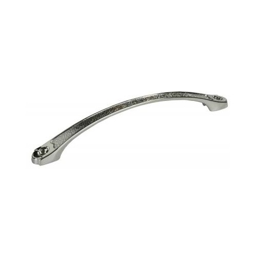 JR Products 9.1-Inch Curved Exterior Grab Bar, Chrome-Plated Steel