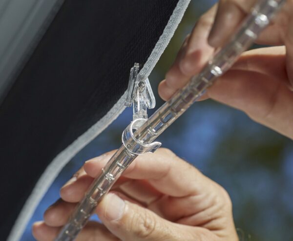RV Designer Multi-Purpose Awning Clip, 3/8 to 1/2 inch, Clear, Set of 10