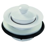 JR Products Sink Strainer with Pop-Up Stopper, 2 in. Drain, Plastic