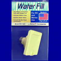 Zebra RV Fresh Water Inlet, Recessed Mount, 3-1/2 Inch, Colonial White