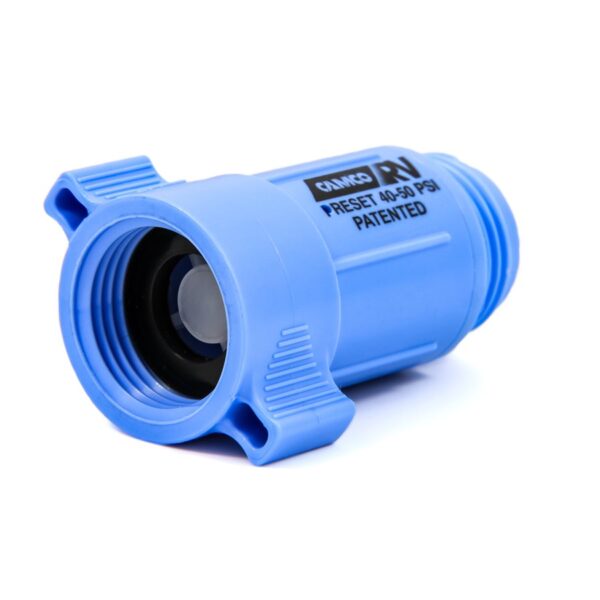 Camco Fresh Water Pressure Regulator, Blue, Garden Hose Connection