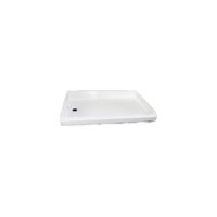 Specialty Recreation Rectangular Shower Pan, 24 x 40 Inches, White, ABS Plastic
