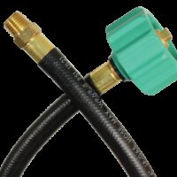 JR Propane Supply Hose 15 inch, 1/4 inch MPT, ACME Connection