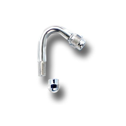 Wheel Masters Valve Stem Extension, 135 Degree, Silver, 1-9/16 Inch, Set of 2