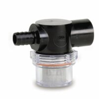 SHURflo Fresh Water Pump Strainer, 1/2 Inch Hose Barb, Female Swivel Outlet