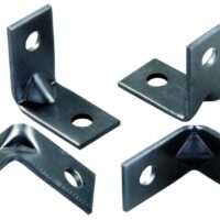 JR Products 90-Degree Angle Bracket, Silver, 4-Pack
