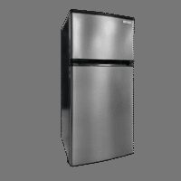 Furrion Everchill 4.5 Cubic Feet 12V Refrigerator with Freezer, Dual Door, Silver