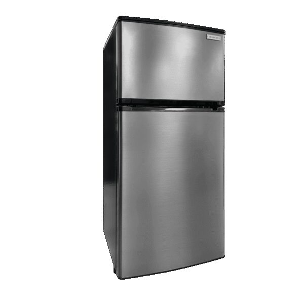 Furrion Everchill 4.5 Cubic Feet 12V Refrigerator with Freezer, Dual Door, Silver