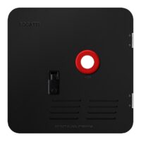 Fogatti Water Heater Access Door, Black Steel, Flush Mount