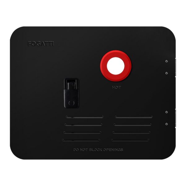 Fogatti Water Heater Access Door, Black Steel, Flush Mount