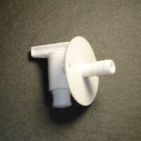Petersen Molding Fresh Water Tank Drain Valve, 3/8 Inch Barb