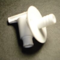 Petersen Molding Fresh Water Tank Drain Valve with Hose Barb, 1/2 Inch