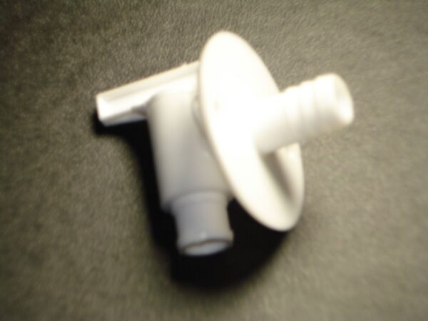 Petersen Molding Fresh Water Tank Drain Valve with Hose Barb, 1/2 Inch