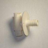 Petersen Molding Fresh Water Tank Drain Valve with Hose Barb, 1/2 Inch