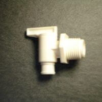 Petersen Molding Fresh Water Tank Drain Valve with Male Thread, 1/2 Inch
