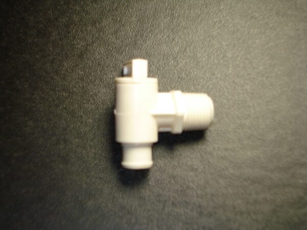 Petersen Molding Fresh Water Tank Drain Valve, 3/8 Inch, Male Thread