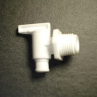 Petersen Molding Fresh Water Tank Drain Valve, 1/2 in Male NPT