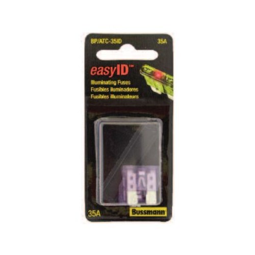 Bussmann Easy ID Blade Fuse, Violet, ATC 3 Amp, Pack of 2